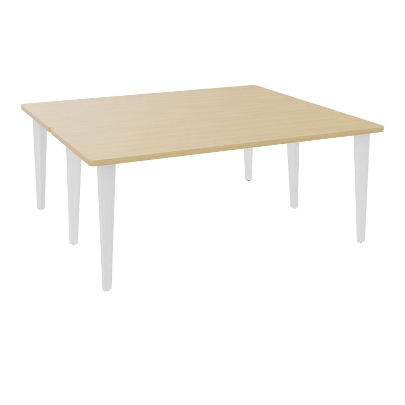 2 BUREAUX RECT L180XP160 PREPERCES  SUR PIET FX  +  GOULOTTE METAL R1 ZO