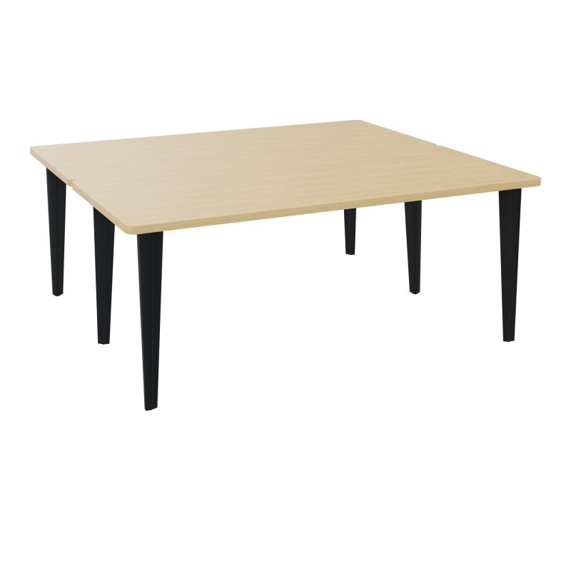 2 BUREAUX RECT L180XP160 PREPERCES  SUR PIET FX  +  GOULOTTE METAL R1 ZP