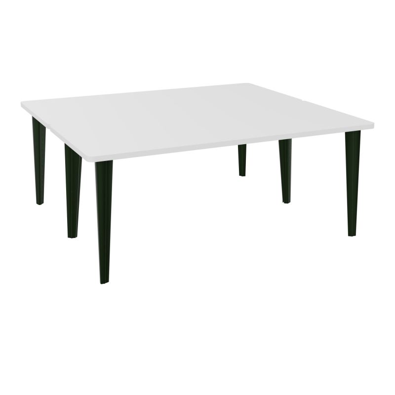 2 BUREAUX RECT L180XP160 PREPERCES  SUR PIET FX DONT 2 ELECTRS  +  GOULOTTE METAL