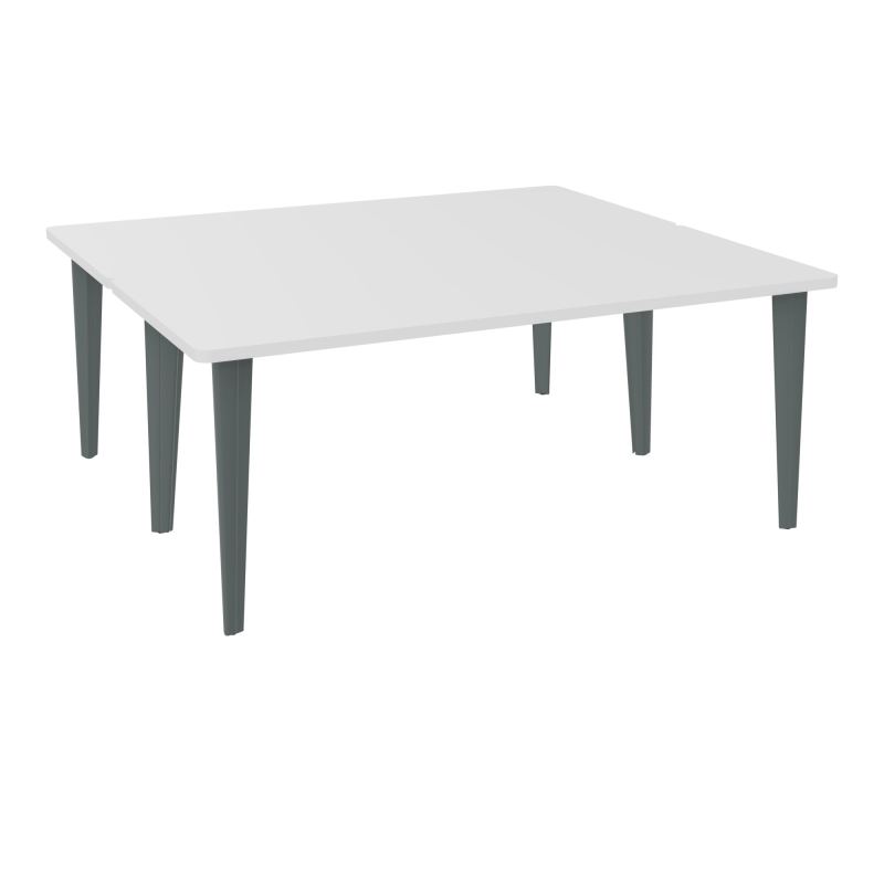 2 BUREAUX RECT L180XP160 PREPERCES MG SUR PIET FX DONT 2 ELECTRS SU + GOULOTTE METAL
