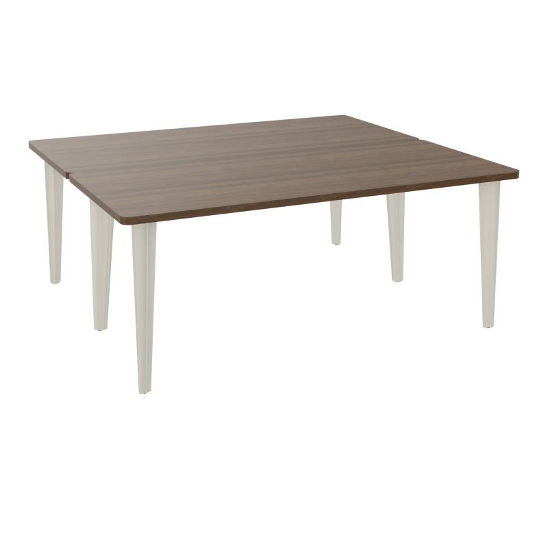 2 BUREAUX RECT L180XP160 PREPERCES  SUR PIET FX DONT 2 ELECTRS  +  GOULOTTE METAL N6 ZC