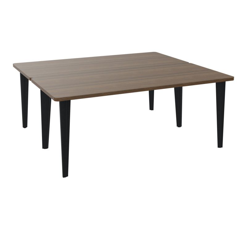 2 BUREAUX RECT L180XP160 PREPERCES  SUR PIET FX DONT 2 ELECTRS  +  GOULOTTE METAL N6 ZP