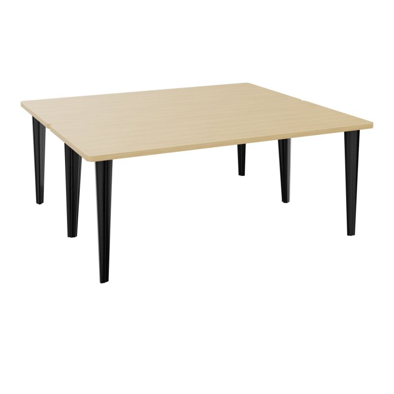 2 BUREAUX RECT L180XP160 PREPERCES  SUR PIET FX DONT 2 ELECTRS  +  GOULOTTE METAL R1 SG