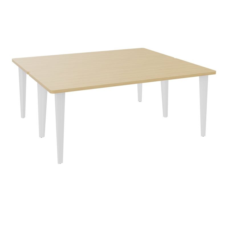 2 BUREAUX RECT L180XP160 PRE PERCES  SUR PIET FX DONT 2 ELECTRS  +  GOULOTTE METAL R1 SO