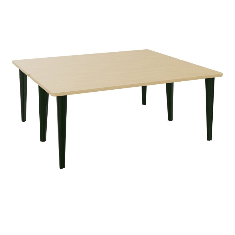 2 BUREAUX RECT L180XP160 PREPERCES  SUR PIET FX DONT 2 ELECTRS  +  GOULOTTE METAL R1 ST