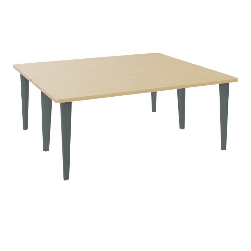 2 BUREAUX RECT L180XP160 PREPERCES  SUR PIET FX DONT 2 ELECTRS  +  GOULOTTE METAL R1 SU