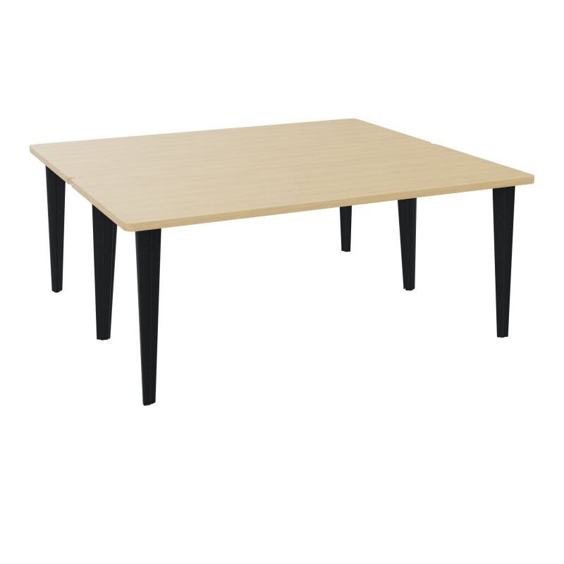 2 BUREAUX RECT L180XP160 PREPERCES  SUR PIET FX DONT 2 ELECTRS  +  GOULOTTE METAL R1 ZP