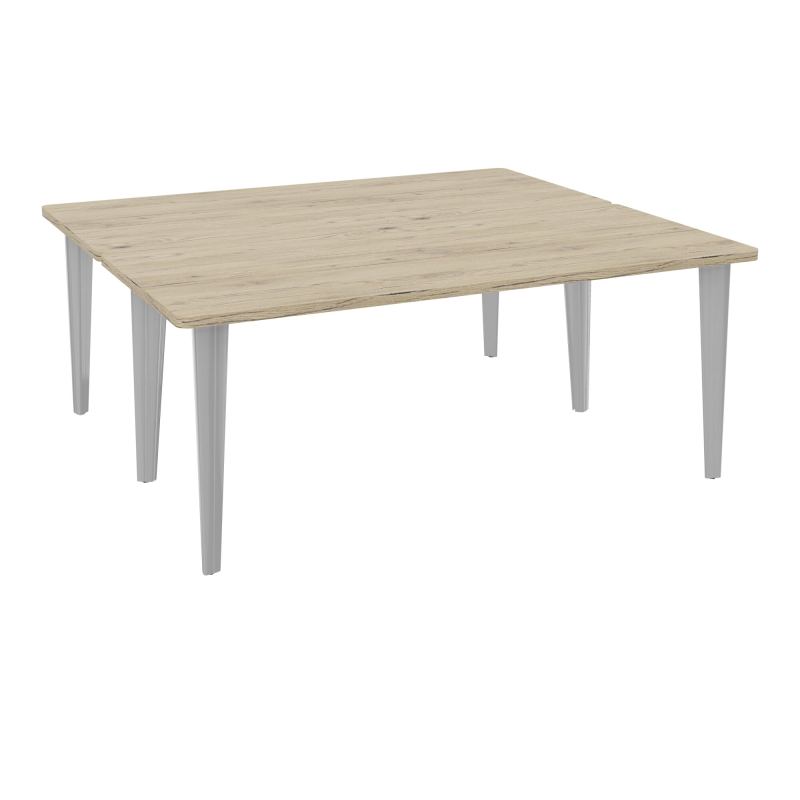 2 BUREAUX RECT L180XP160 PREPERCES  SUR PIET FX DONT 2 ELECTRS  +  GOULOTTE METAL R3 SA