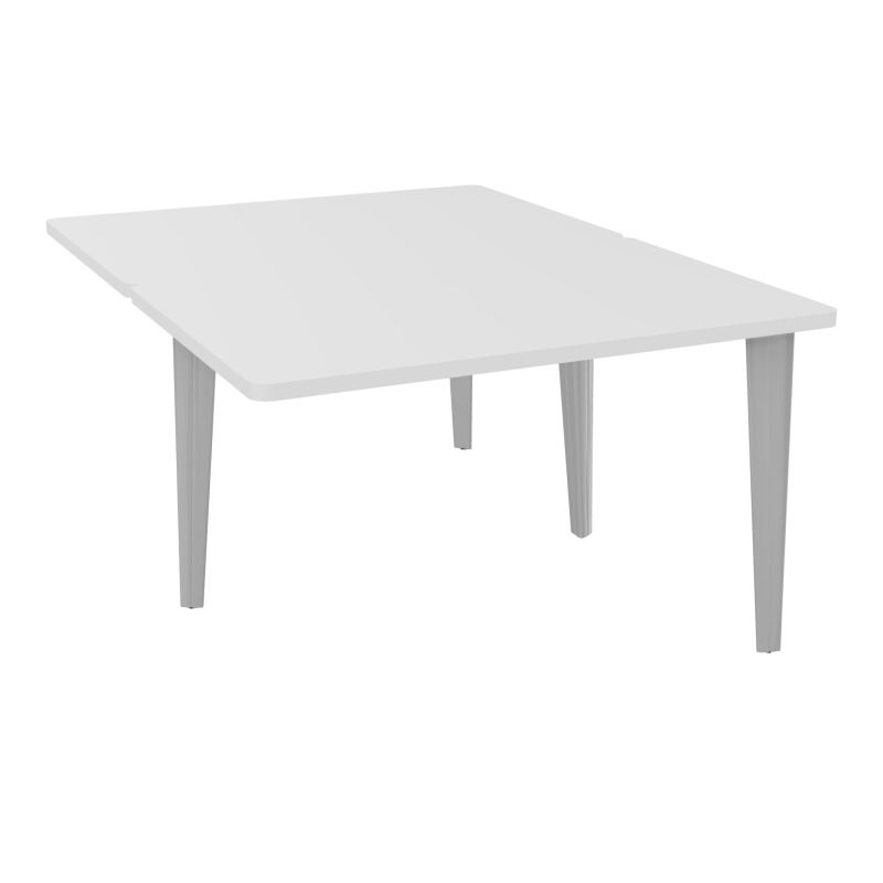 4L BUREAUX PIEDS PARTAGES POLE 2 SUIVANT L120XP160CM PRE PERCE OBT PIED FX MG SA