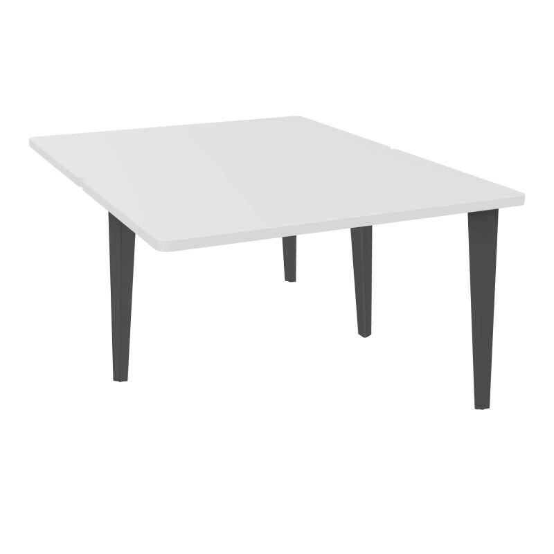 4L BUREAUX PIEDS PARTAGES POLE 2 SUIVANT L120XP160CM PRE PERCE OBT PIED FX MG SC