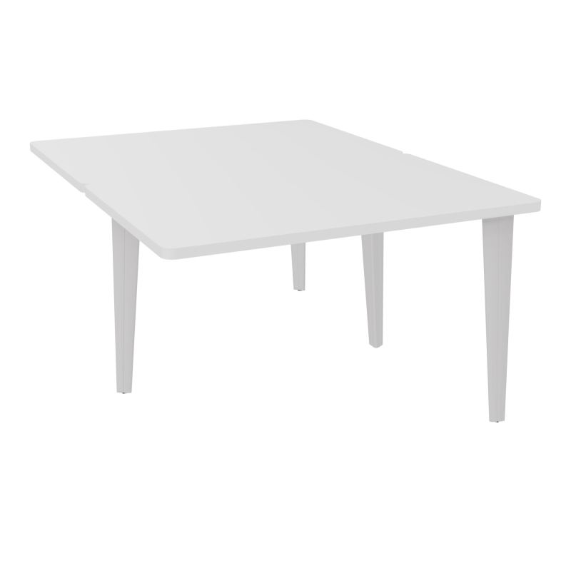 4L BUREAUX PIEDS PARTAGES POLE 2 SUIVANT L120XP160CM PRE PERCE OBT PIED FX MG SD