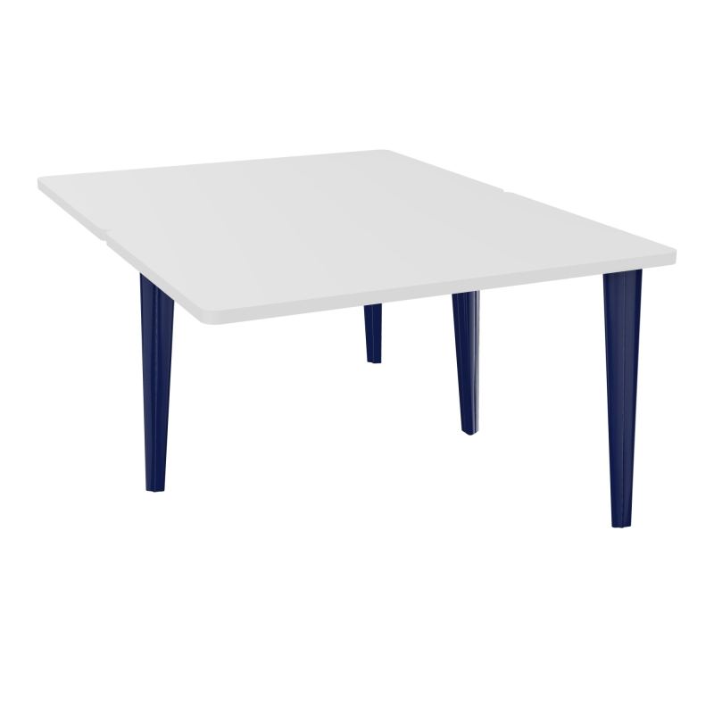 4L BUREAUX PIEDS PARTAGES POLE 2 SUIVANT L120XP160CM PRE PERCE OBT PIED FX MG X4