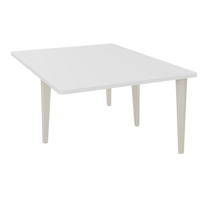 4L BUREAUX PIEDS PARTAGES POLE 2 SUIVANT L120XP160CM PRE PERCE OBT PIED FX MG ZC