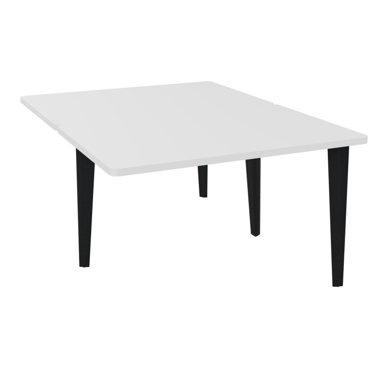4L BUREAUX PIEDS PARTAGES POLE 2 SUIVANT L120XP160CM PRE PERCE OBT PIED FX MG ZP