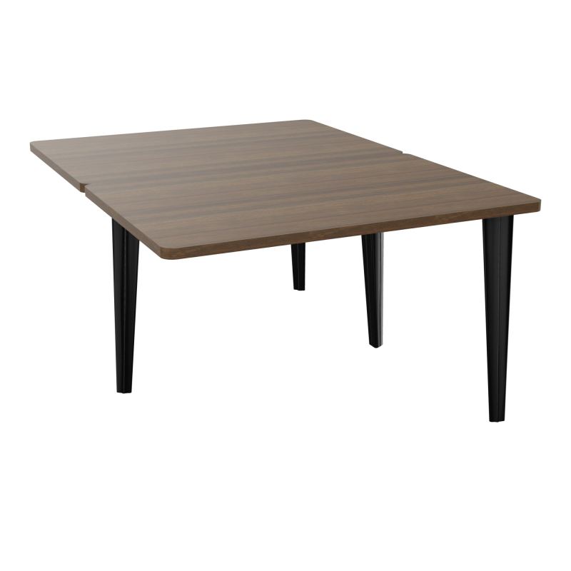4L BUREAUX PIEDS PARTAGES POLE 2 SUIVANT L120XP160CM PRE PERCE OBT PIED FX N6 SG