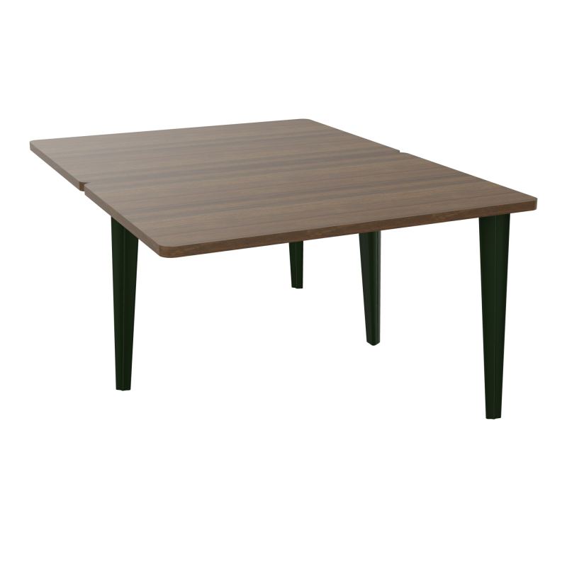 4L BUREAUX PIEDS PARTAGES POLE 2 SUIVANT L120XP160CM PRE PERCE OBT PIED FX N6 ST