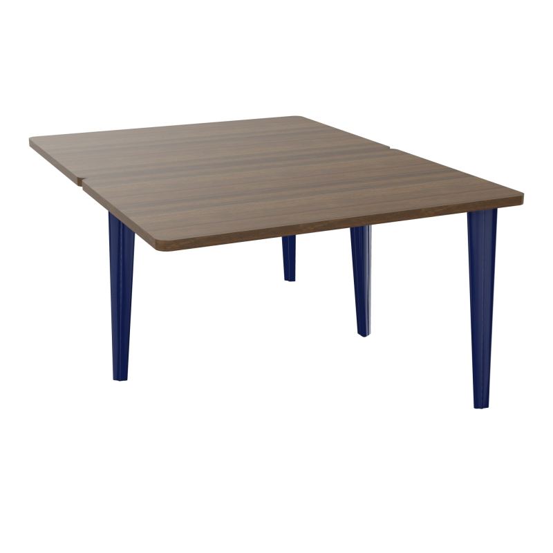 4L BUREAUX PIEDS PARTAGES POLE 2 SUIVANT L120XP160CM PRE PERCE OBT PIED FX N6 X4