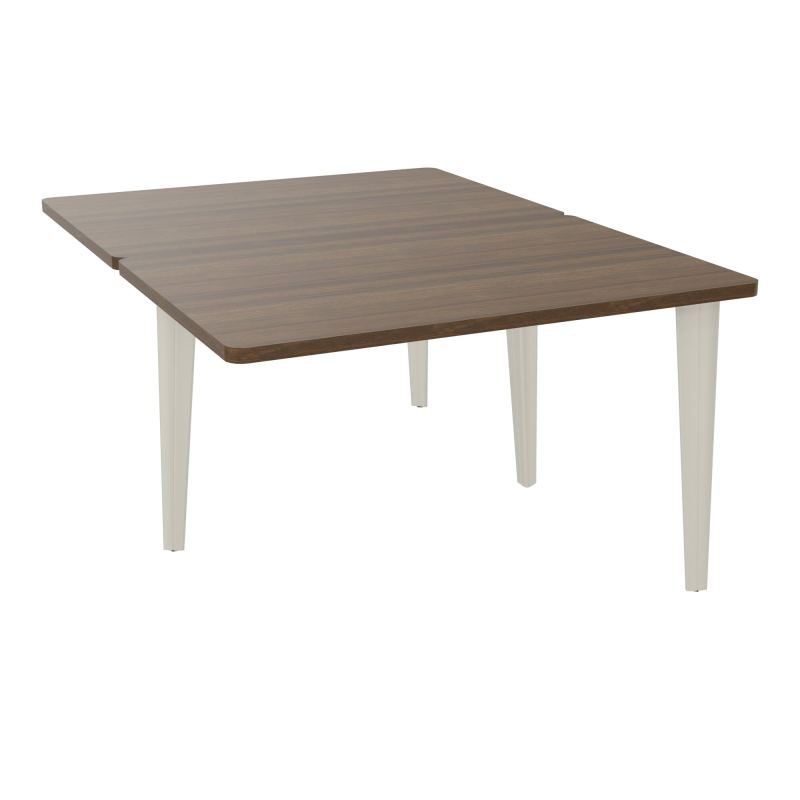 4L BUREAUX PIEDS PARTAGES POLE 2 SUIVANT L120XP160CM PRE PERCE OBT PIED FX N6 ZC