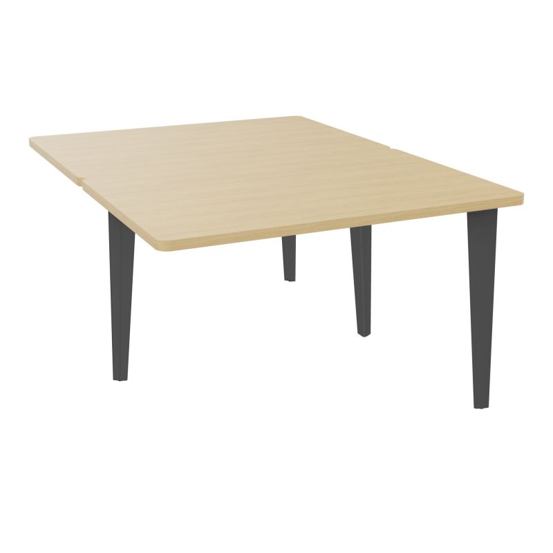4L BUREAUX PIEDS PARTAGES POLE 2 SUIVANT L120XP160CM PRE PERCE OBT PIED FX R1 SC