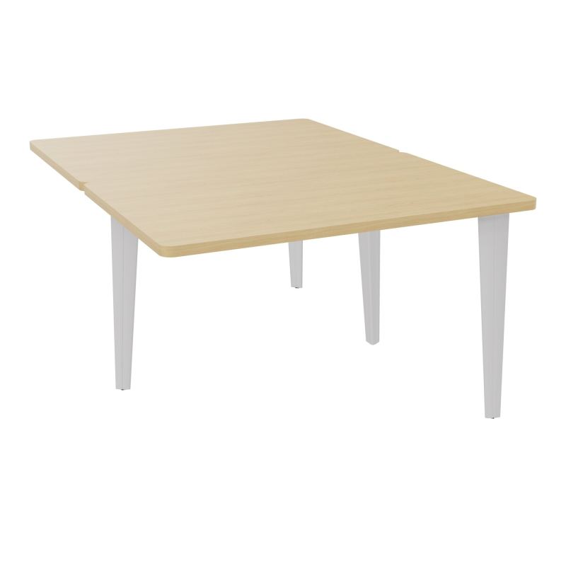 4L BUREAUX PIEDS PARTAGES POLE 2 SUIVANT L120XP160CM PRE PERCE OBT PIED FX R1 SD