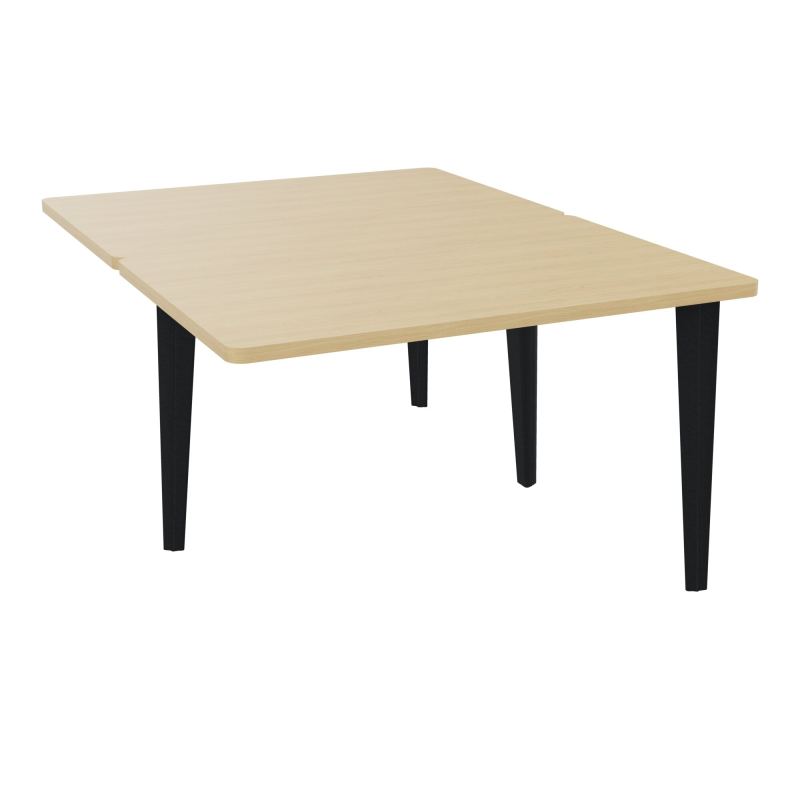 4L BUREAUX PIEDS PARTAGES POLE 2 SUIVANT L120XP160CM PRE PERCE OBT PIED FX R1 ZP