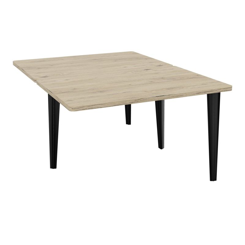 4L BUREAUX PIEDS PARTAGES POLE 2 SUIVANT L120XP160CM PRE PERCE OBT PIED FX R3 SG