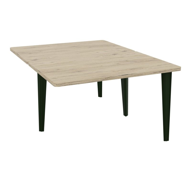 4L BUREAUX PIEDS PARTAGES POLE 2 SUIVANT L120XP160CM PRE PERCE OBT PIED FX R3 ST