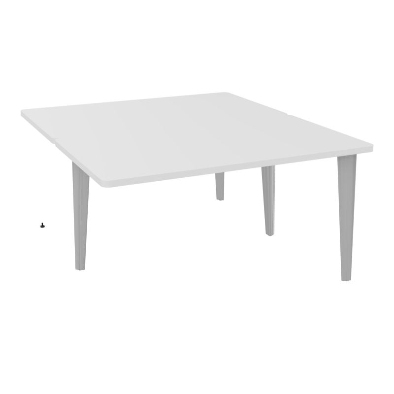 4L BUREAUX PIEDS PARTAGES POLE 2 SUIVANT L140XP160CM PRE PERCE OBT PIED FX MG SA