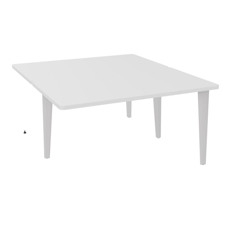 4L BUREAUX PIEDS PARTAGES POLE 2 SUIVANT L140XP160CM PRE PERCE OBT PIED FX MG SD