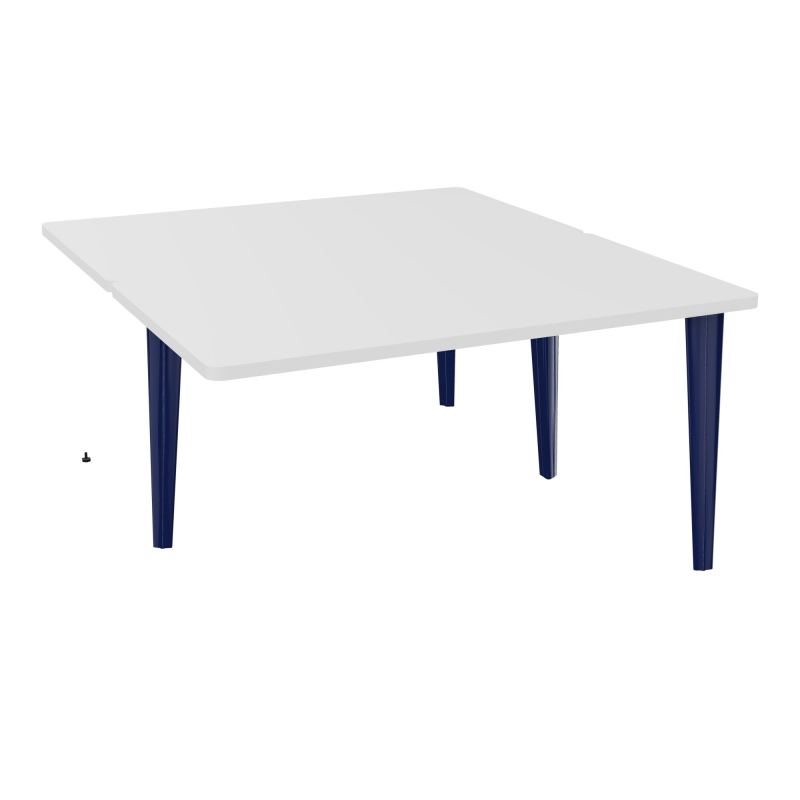 4L BUREAUX PIEDS PARTAGES POLE 2 SUIVANT L140XP160CM PRE PERCE OBT PIED FX MG X4