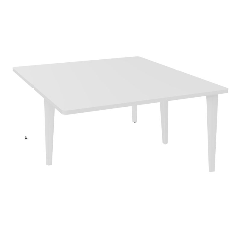 4L BUREAUX PIEDS PARTAGES POLE 2 SUIVANT L140XP160CM PRE PERCE OBT PIED FX MG ZO