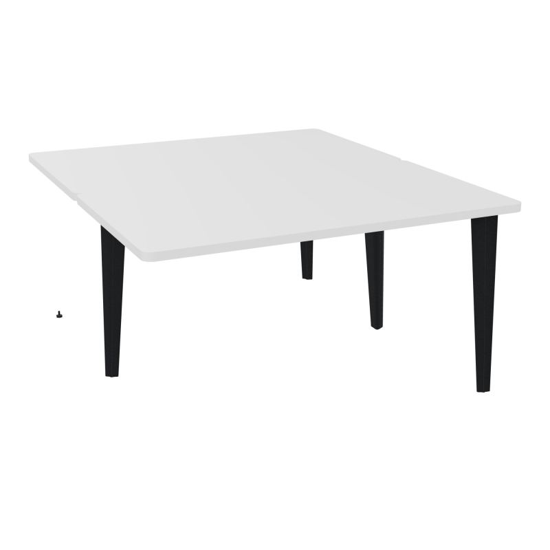 4L BUREAUX PIEDS PARTAGES POLE 2 SUIVANT L140XP160CM PRE PERCE OBT PIED FX MG ZP