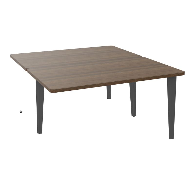 4L BUREAUX PIEDS PARTAGES POLE 2 SUIVANT L140XP160CM PRE PERCE OBT PIED FX N6 SC