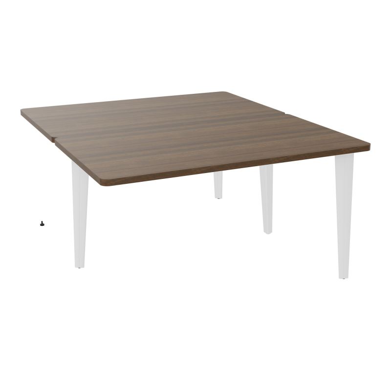 4L BUREAUX PIEDS PARTAGES POLE 2 SUIVANT L140XP160CM PRE PERCE OBT PIED FX N6 SO