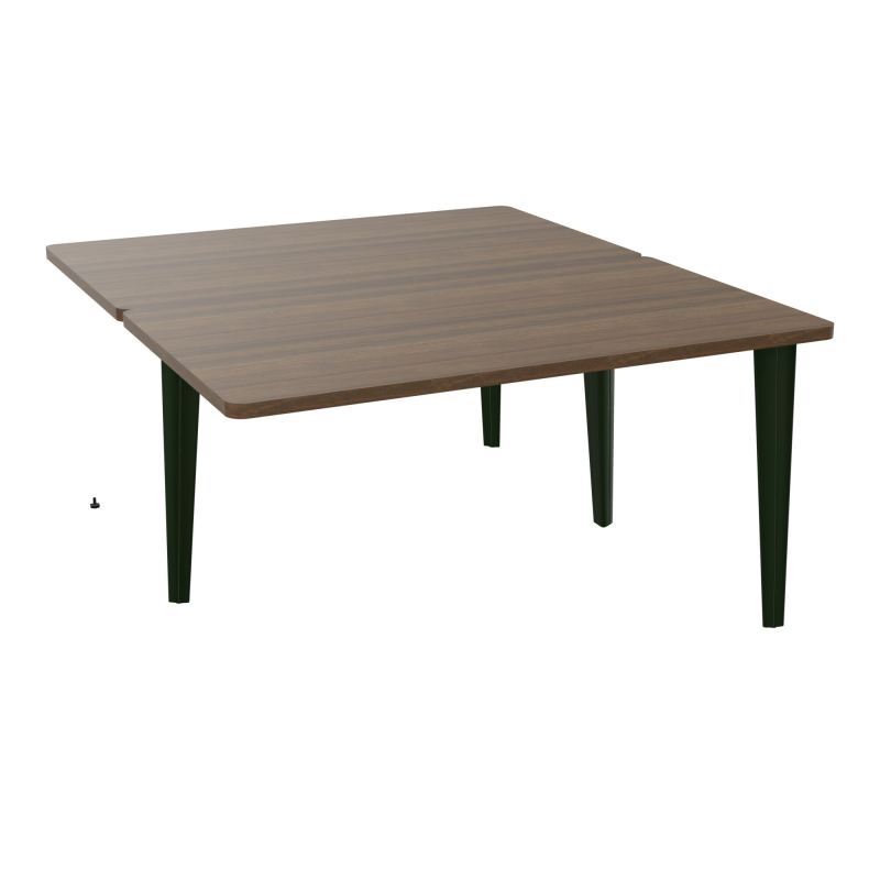 4L BUREAUX PIEDS PARTAGES POLE 2 SUIVANT L140XP160CM PRE PERCE OBT PIED FX N6 ST