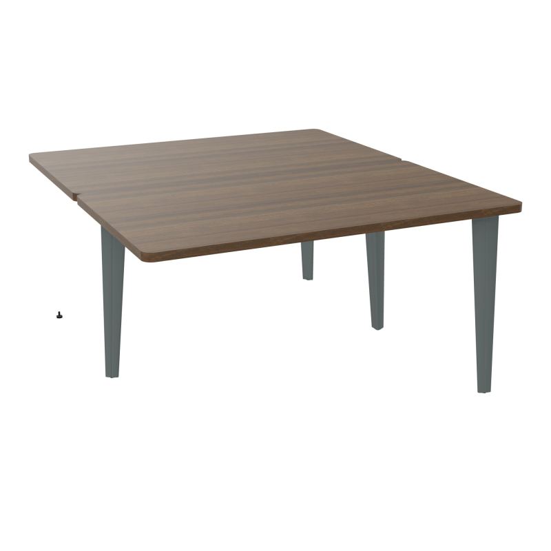 4L BUREAUX PIEDS PARTAGES POLE 2 SUIVANT L140XP160CM PRE PERCE OBT PIED FX N6 SU