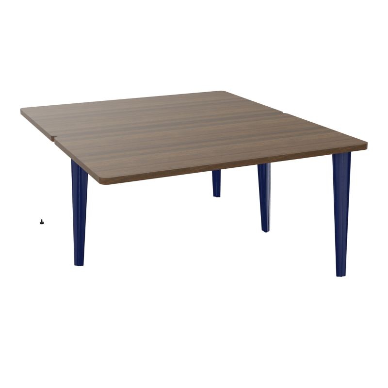 4L BUREAUX PIEDS PARTAGES POLE 2 SUIVANT L140XP160CM PRE PERCE OBT PIED FX N6 X4