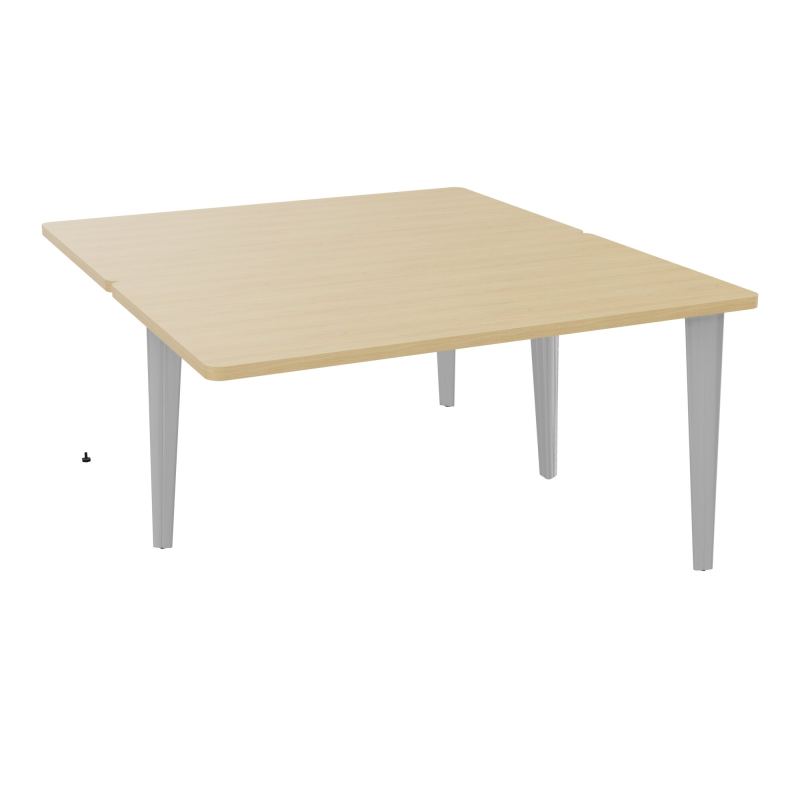 4L BUREAUX PIEDS PARTAGES POLE 2 SUIVANT L140XP160CM PRE PERCE OBT PIED FX R1 SA