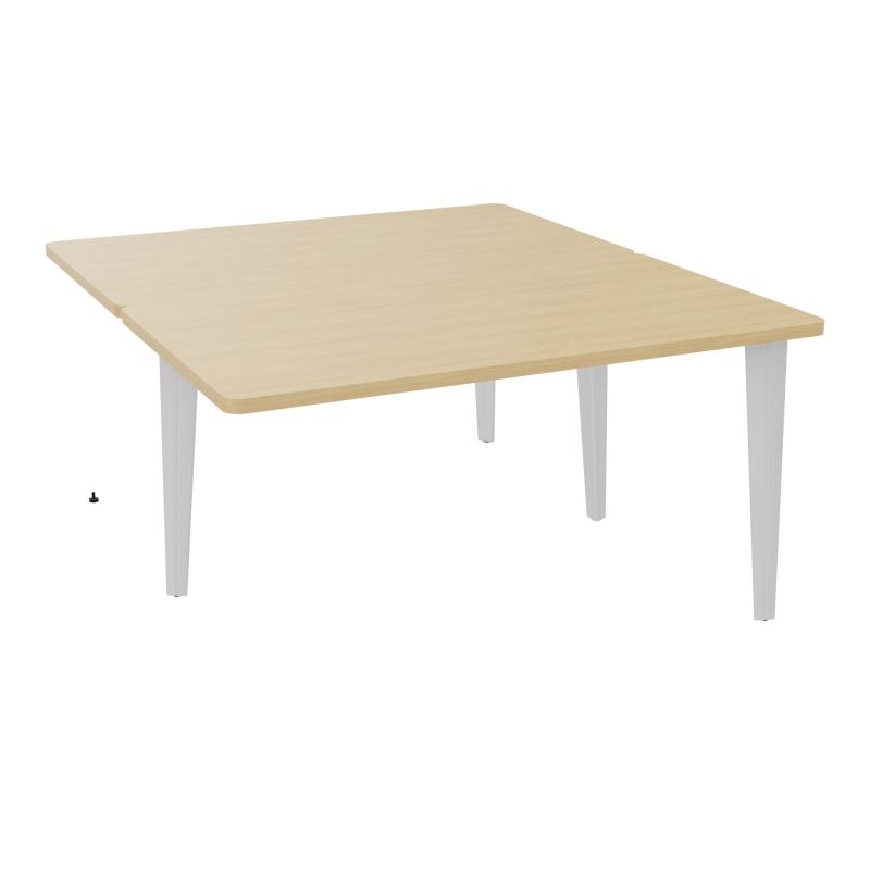 4L BUREAUX PIEDS PARTAGES POLE 2 SUIVANT L140XP160CM PRE PERCE OBT PIED FX R1 SD