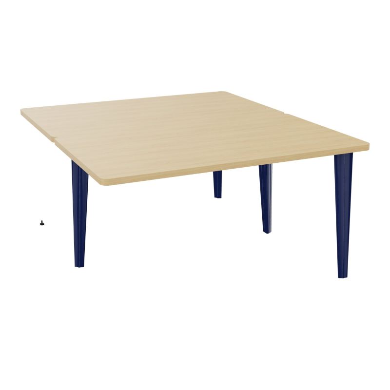 4L BUREAUX PIEDS PARTAGES POLE 2 SUIVANT L140XP160CM PRE PERCE OBT PIED FX R1 X4