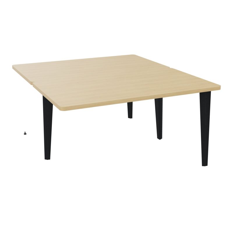 4L BUREAUX PIEDS PARTAGES POLE 2 SUIVANT L140XP160CM PRE PERCE OBT PIED FX R1 ZP