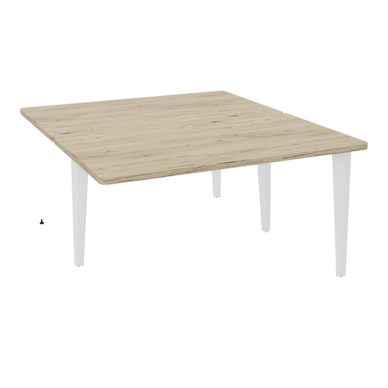 4L BUREAUX PIEDS PARTAGES POLE 2 SUIVANT L140XP160CM PRE PERCE OBT PIED FX R3 ZO