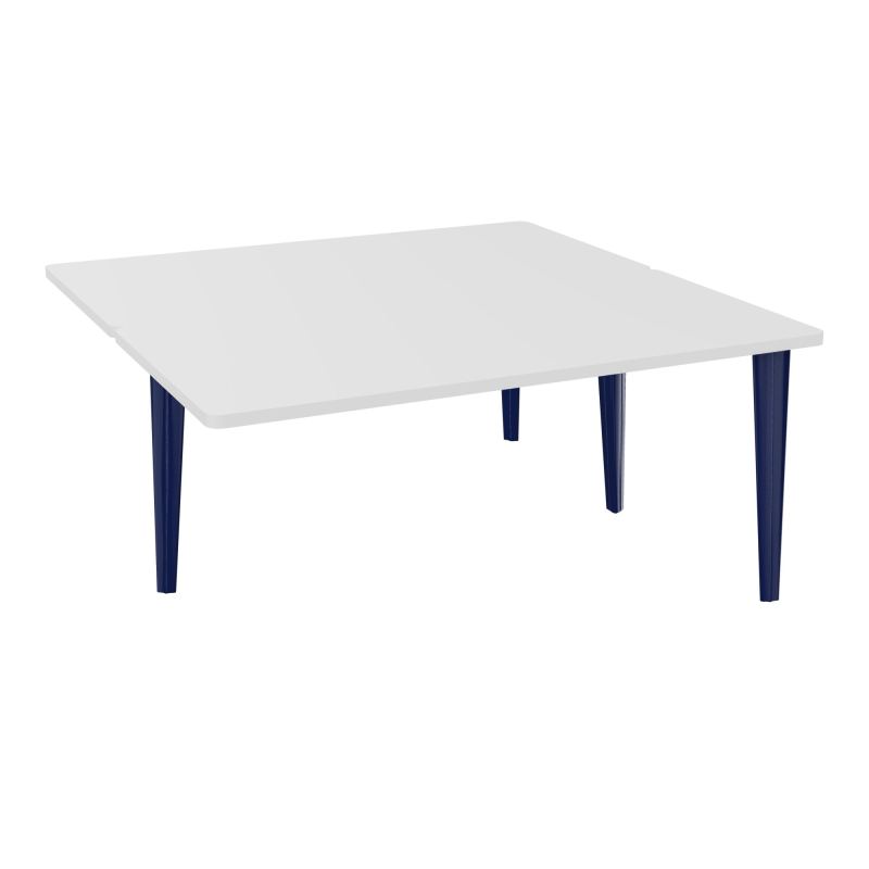 4L BUREAUX PIEDS PARTAGES POLE 2 SUIVANT L160XP160CM PRE PERCE OBT PIED FX MG X4