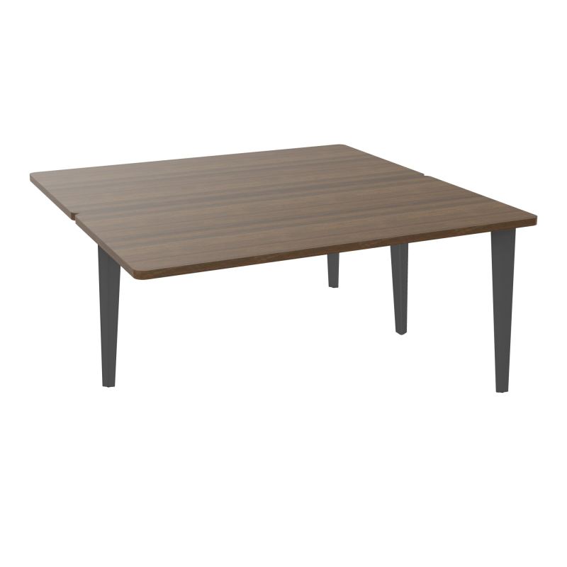 4L BUREAUX PIEDS PARTAGES POLE 2 SUIVANT L160XP160CM PRE PERCE OBT PIED FX N6 SC