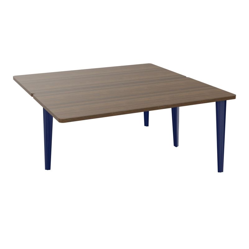 4L BUREAUX PIEDS PARTAGES POLE 2 SUIVANT L160XP160CM PRE PERCE OBT PIED FX N6 X4