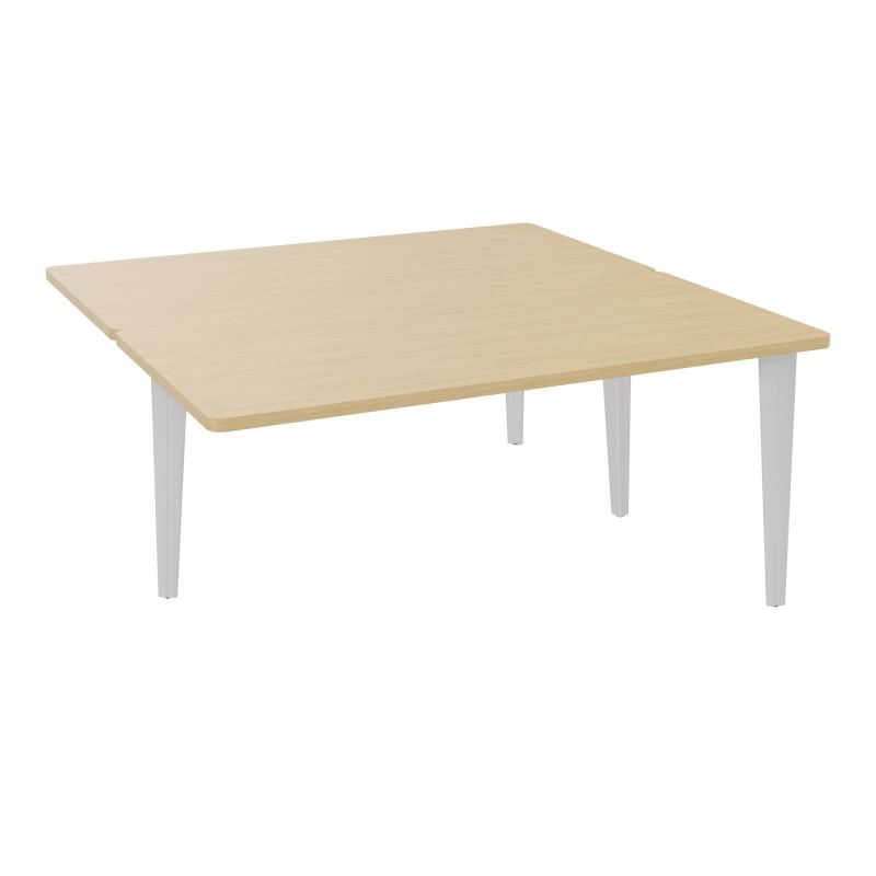 4L BUREAUX PIEDS PARTAGES POLE 2 SUIVANT L160XP160CM PRE PERCE OBT PIED FX R1 SD