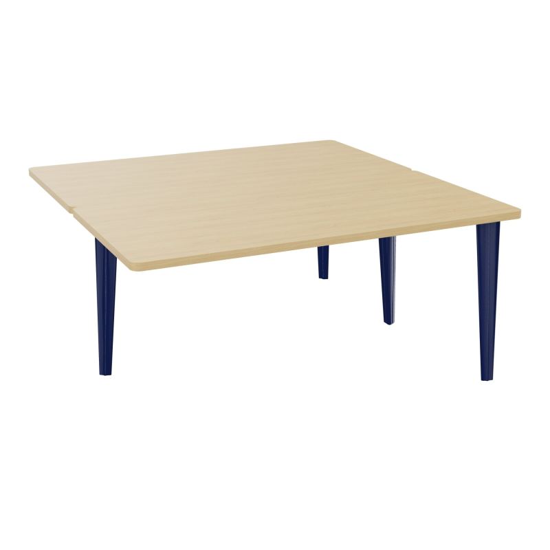 4L BUREAUX PIEDS PARTAGES POLE 2 SUIVANT L160XP160CM PRE PERCE OBT PIED FX R1 X4