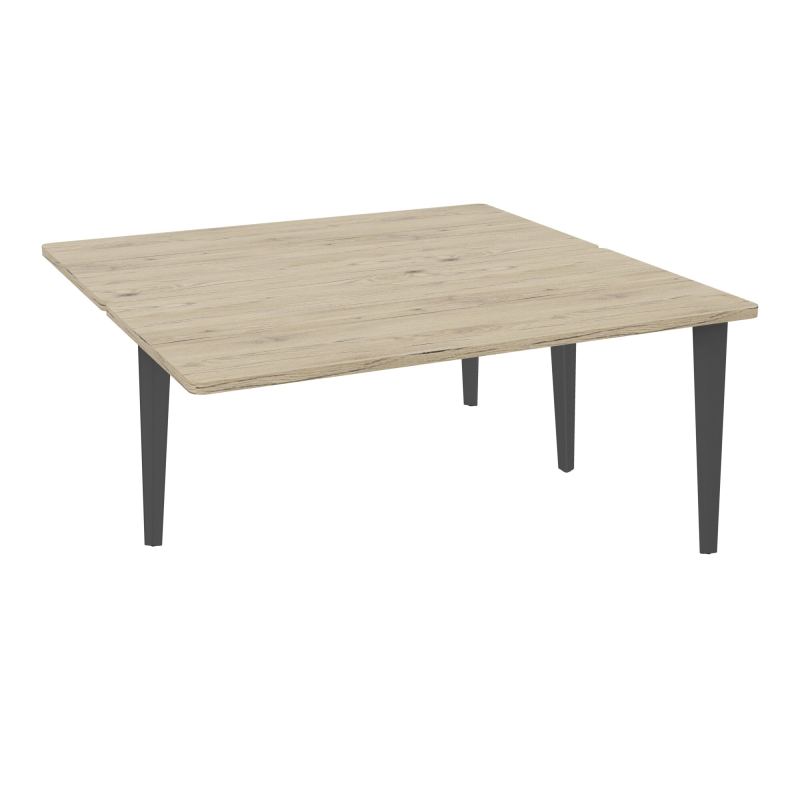 4L BUREAUX PIEDS PARTAGES POLE 2 SUIVANT L160XP160CM PRE PERCE OBT PIED FX R3 SC