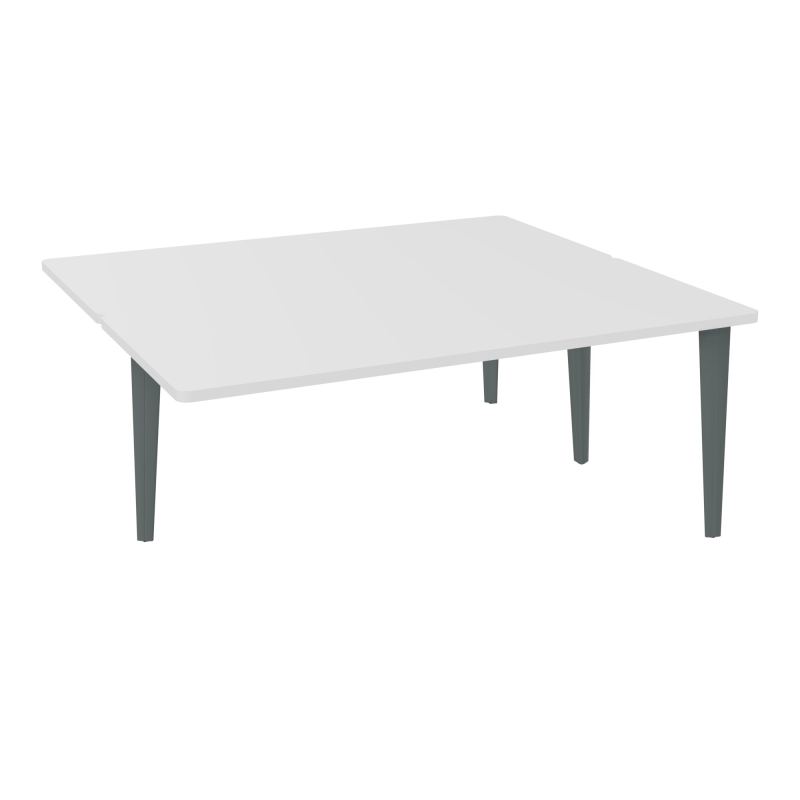 4L BUREAUX PIEDS PARTAGES POLE 2 SUIVANT L180XP160CM PRE PERCE OBT PIED FX MG SU