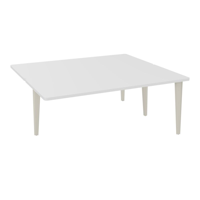 4L BUREAUX PIEDS PARTAGES POLE 2 SUIVANT L180XP160CM PRE PERCE OBT PIED FX MG ZC